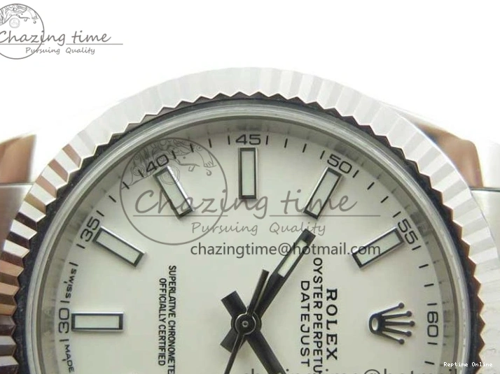 0130 DateJust 126334 SS Noob 1:1 904L Best Edition White Dial Stick Markers on Oyster Bracelet A MultiPurpose 3172